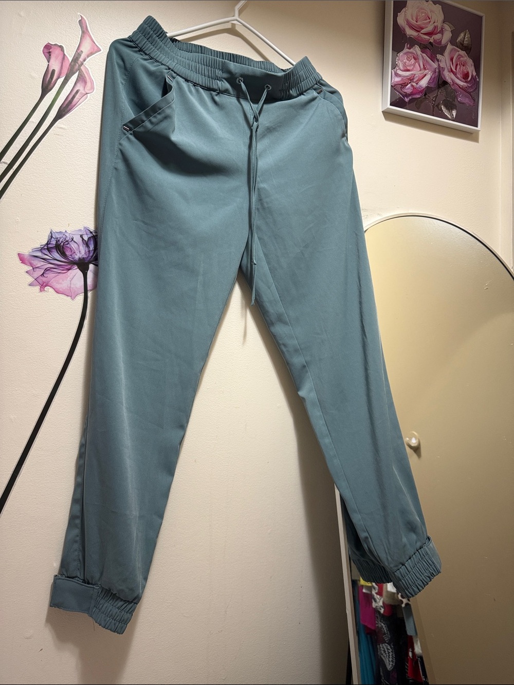 Dynamite Teal Drawstring Jogger Pants
